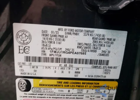 2023 Ford Expedition Timberline from USA, damaged, VIN 1FMJU1RG4PEA07685